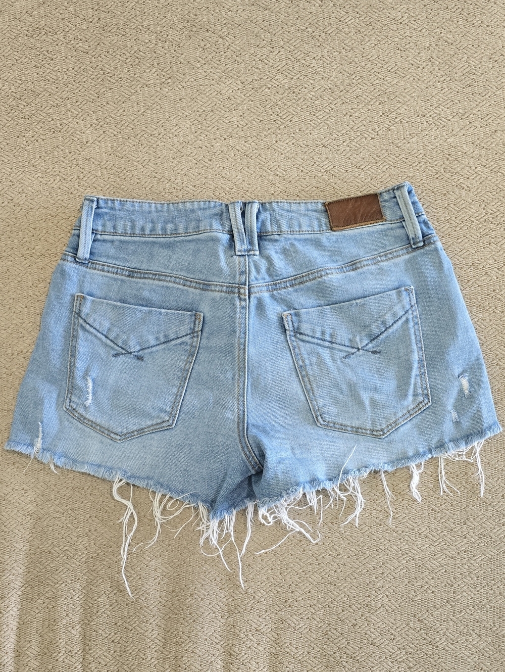 Unpublished Distressed Raw Hem Jean Shorts - Size 24